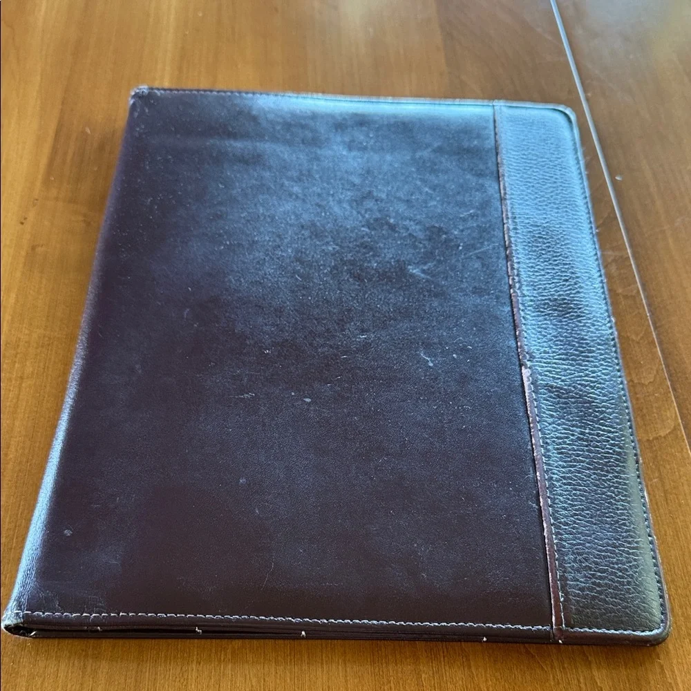 Vintage Brown Leather Portfolio